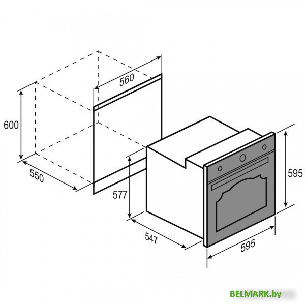 Электрический духовой шкаф Zigmund & Shtain E 166 X - фото2
