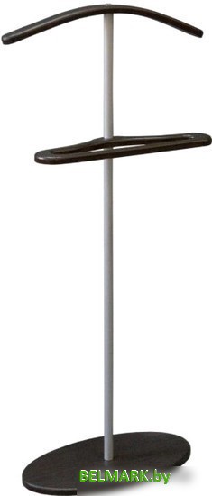 Стойка для одежды Мебелик Костюмная Дэви 3 (металлик/венге) - фото