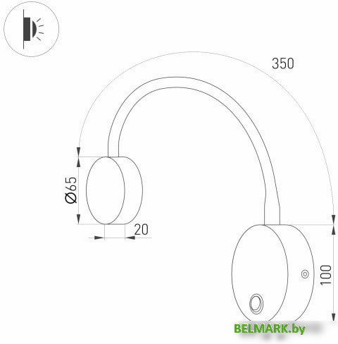 Спот Arlight SP-SON-R90-3W Warm3000 031395 - фото2