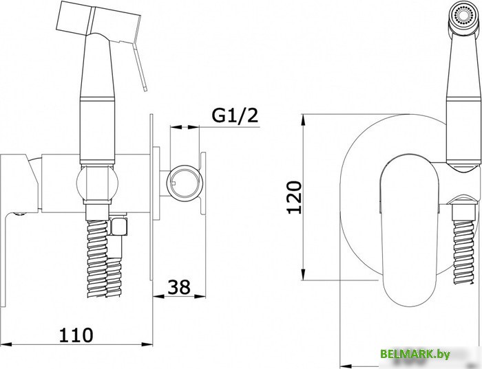 Гигиенический душ Vieir 283551F - фото2