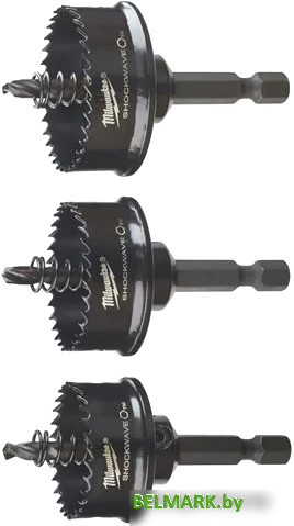 Набор коронок Milwaukee Shockwave Impact 49224800 (3 шт) - фото