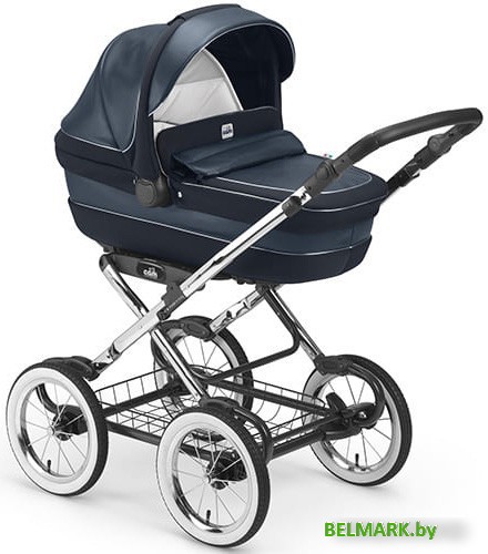 Коляска-люлька CAM Linea Classy ART908-T587 (3 в 1, синий) - фото2