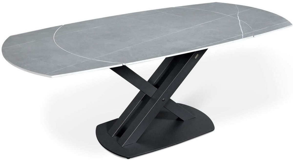 Кухонный стол Sheffilton SHT-T75 (серый светлый/черный) - фото