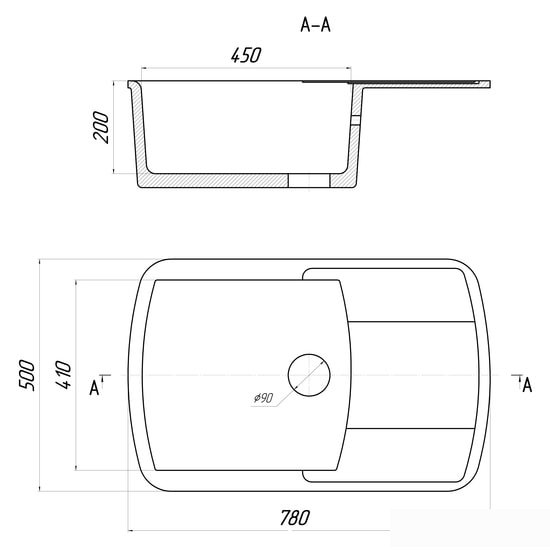 Кухонная мойка Gerhans B29 (бежевый) - фото2