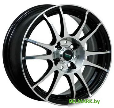 Литые диски Megami MGM-3 15x6" 5x114.3мм DIA 66.1мм ET 43мм BKF - фото