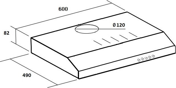 Кухонная вытяжка Schtoff C1-T600 WH - фото2