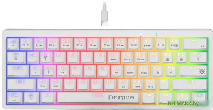 Клавиатура Defender Deimos GK-303 (белый) - фото