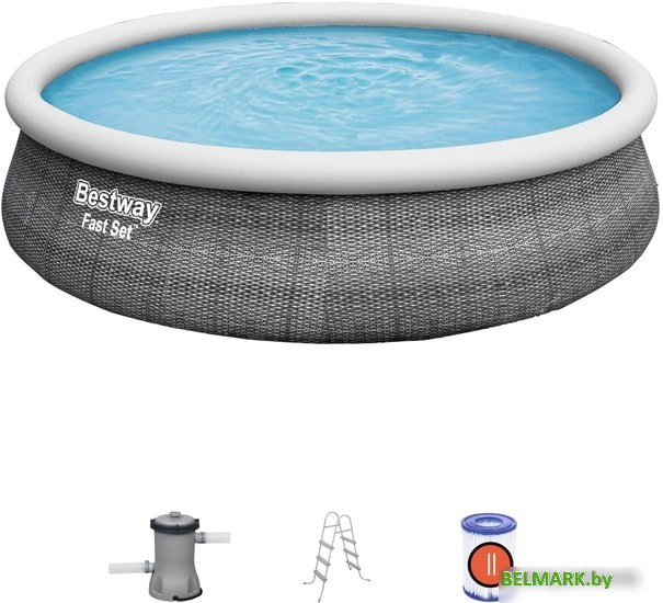 Надувной бассейн Bestway Fast Set 57372 (457x107) - фото