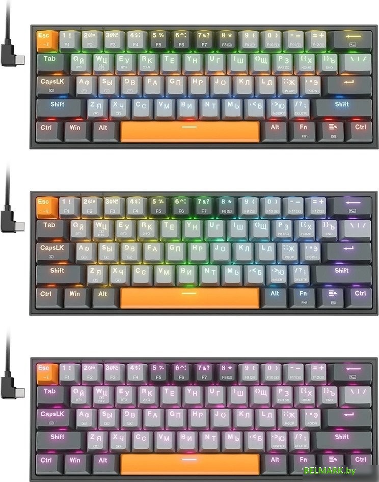 Клавиатура Redragon Fizz Pro (черный/серый) - фото2