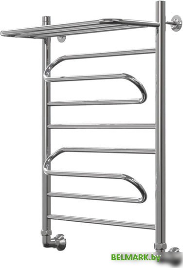 Полотенцесушитель Granula Браво, нижнее подключение с полкой 50х85 см - фото