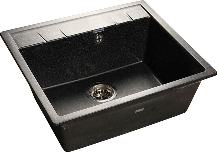 Кухонная мойка GranFest GF-Q-561 (черный) - фото