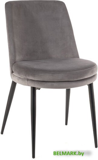 Стул Signal Kayla Velvet (bluvel 14 серый/черный) - фото