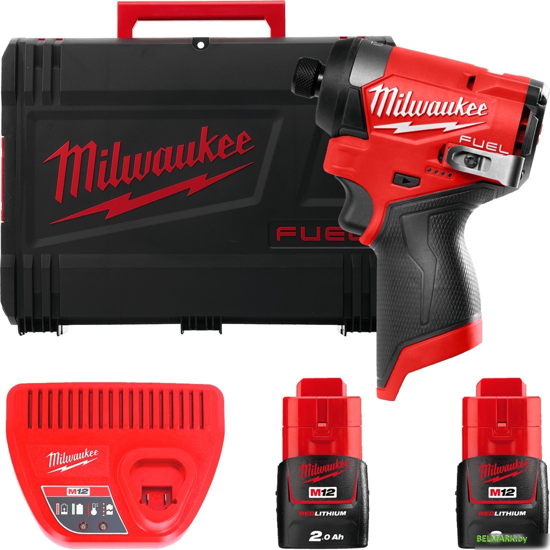 Винтоверт Milwaukee M12 FUEL M12FID2-202X 4933479877 (с 2-мя АКБ, кейс) - фото
