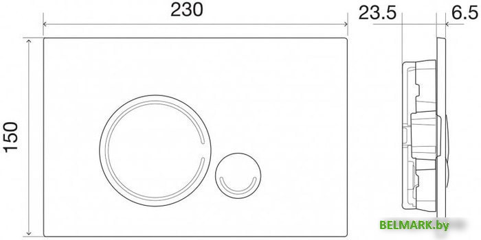 Панель смыва BelBagno Sfera BB014-SR-BIANCO - фото2
