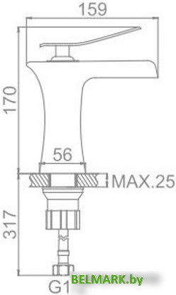 Смеситель Ledeme L1055W-23 (белый/хром) - фото2