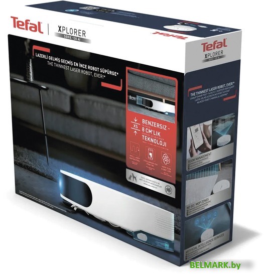 Робот-пылесос Tefal X-Plorer Serie 130AI Animal & Allergy RG9077WH - фото2