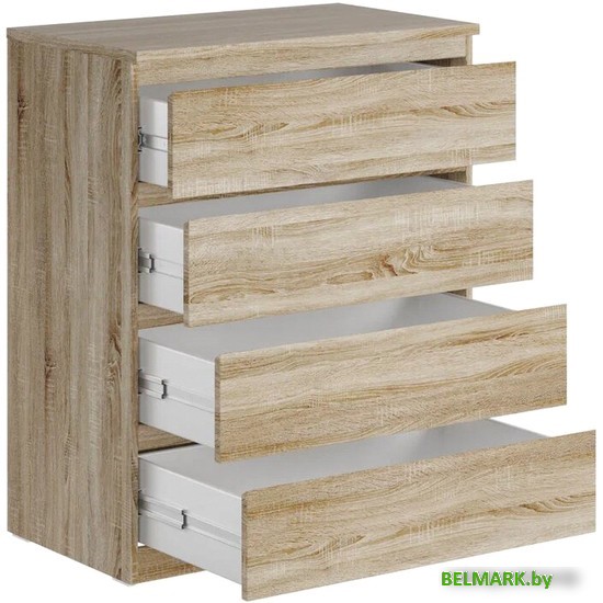 Комод Mio Tesoro Мальта 4 ящика 80x99 2.05.02.070.3 (дуб сонома) - фото2