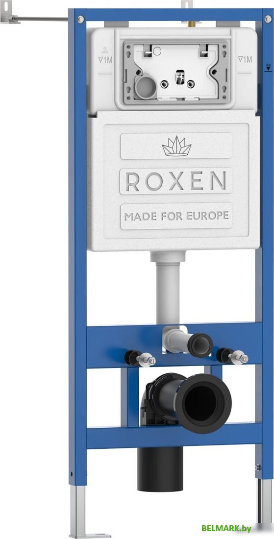 Инсталляция для унитаза Roxen StounFix Dual Fresh 710200 с удлиненными креплениями в комплекте и встр. контейнером для гигиенических таблеток (аромадозатор) - фото
