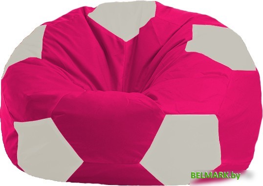 Кресло-мешок Flagman Мяч Стандарт М1.1-382 (малиновый/белый) - фото