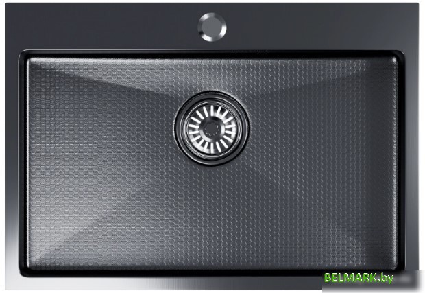 Кухонная мойка Mixline Pro 552937 (черный графит, с сифоном) - фото