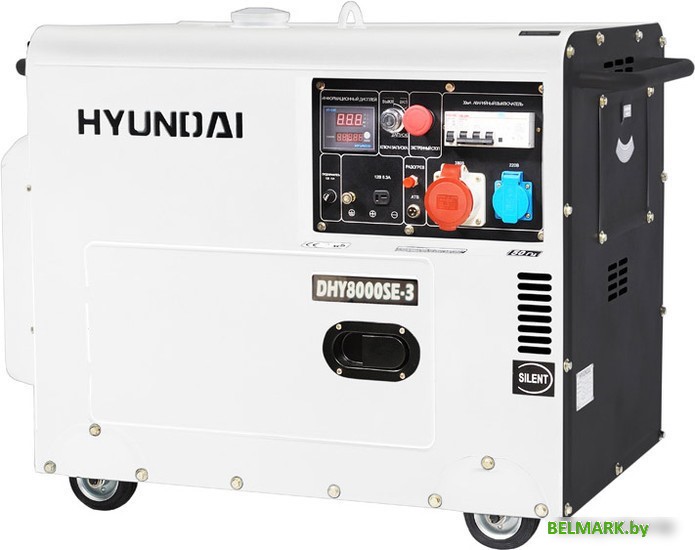Дизельный генератор Hyundai DHY 8000SE-3 - фото