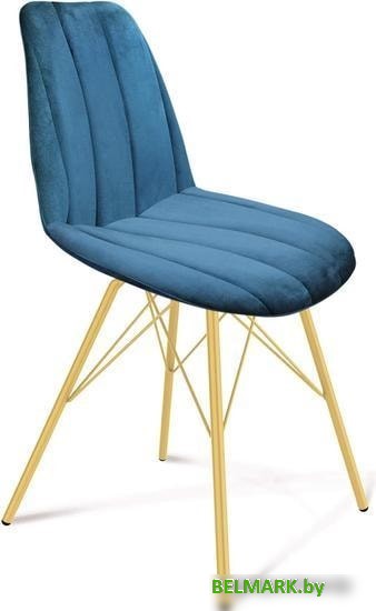 Стул Sheffilton SHT-ST29-C1/S37 (морская глубина/золото) - фото