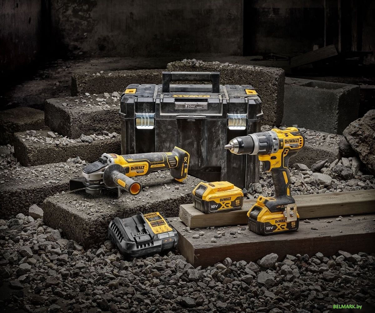 DeWalt DCK2080P2T (шуруповерт, болгарка, 2 АКБ, кейс) - фото2