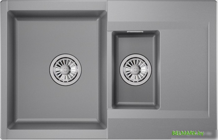 Кухонная мойка Granula ES-7808 (алюминиум) - фото2