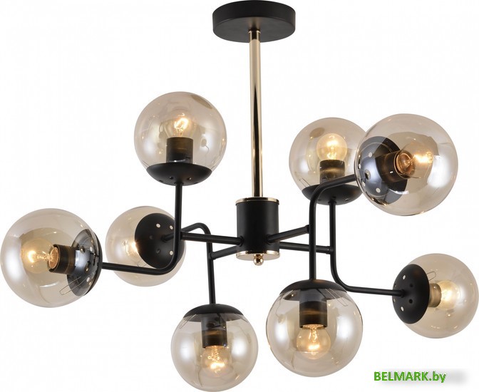 Подвесная люстра Mirastyle MH-1494/8 BK+FGD - фото
