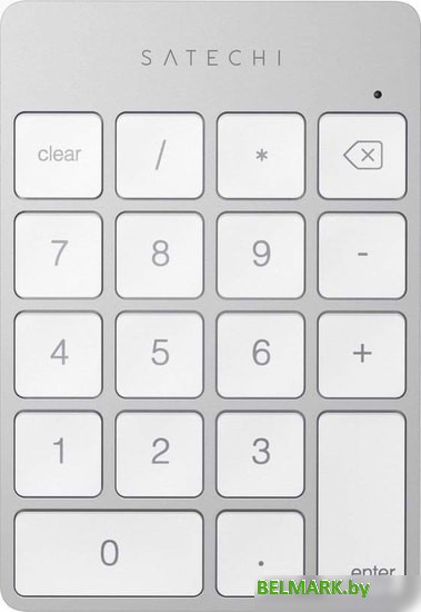Цифровой блок Satechi Aluminum Slim Rechargeable Bluetooth Keypad (серебристый) - фото