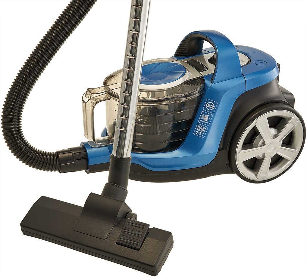 Пылесос Delta DE-3502 (синий) - фото