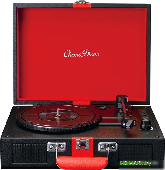 Виниловый проигрыватель Lenco TT-110 (черный/красный) - фото