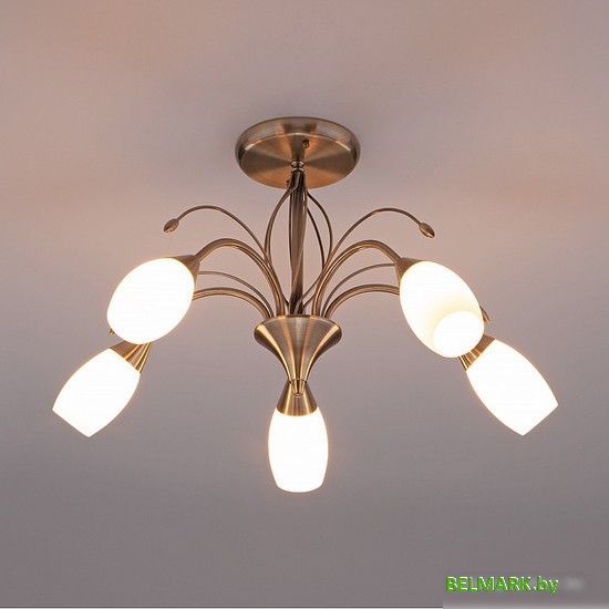 Люстра средней высоты Евросвет Ginevra 30280/5 античная бронза - фото2