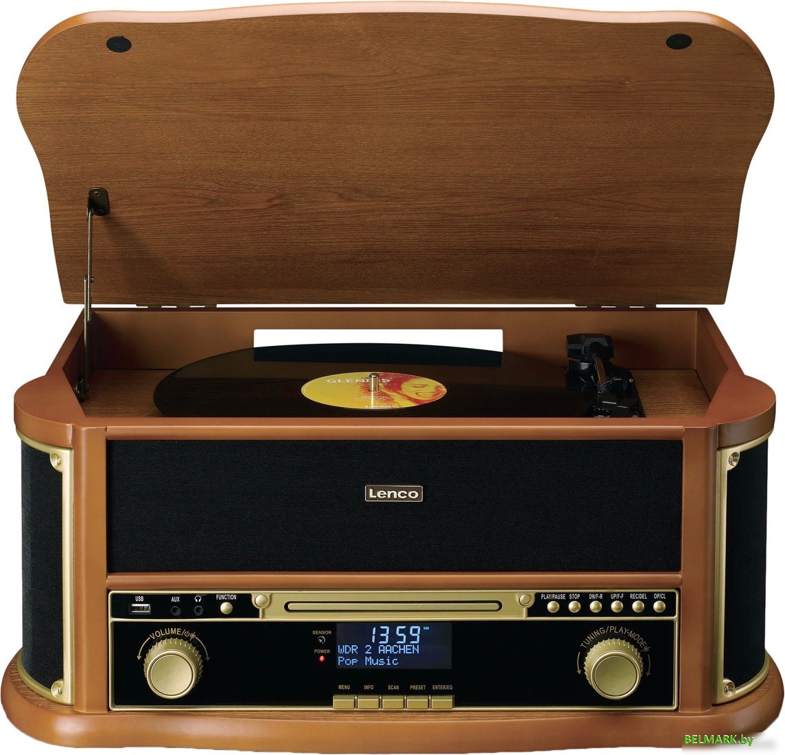 Многофункциональный аудиоцентр Lenco Classic Phono TCD-2571 - фото