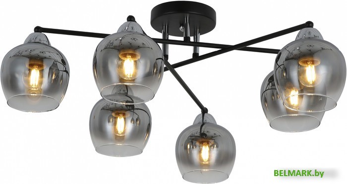 Припотолочная люстра Mirastyle MD-8124/6 BK+CR - фото