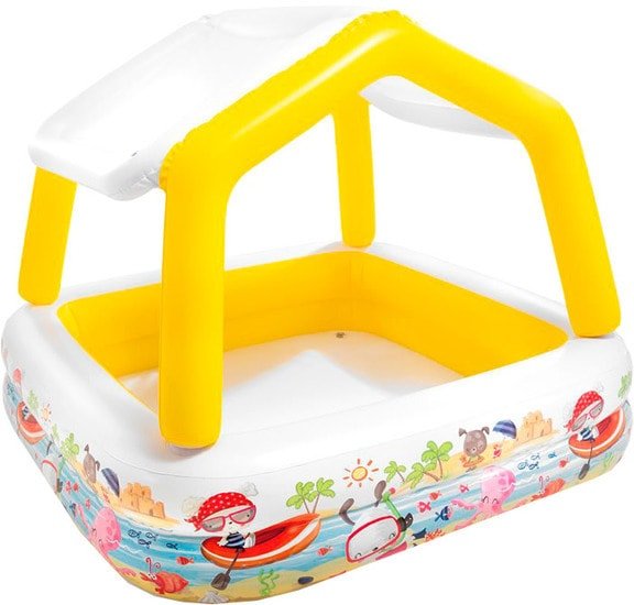 Надувной бассейн Intex Sun Shade 57470 (157x122, желтый) - фото