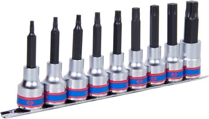 Набор торцевых головок King Tony 4119PR10 (9 предметов) - фото