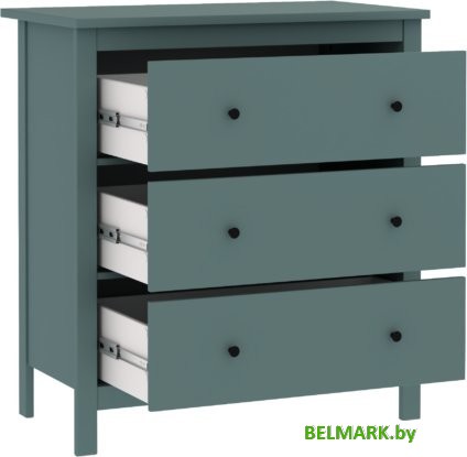 Комод Mio Tesoro Сага 2.08.02.020.6 (темно-бирюзовый) - фото2