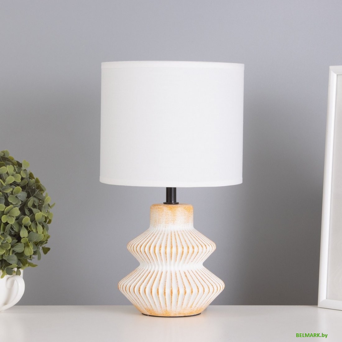 Торшер Risalux Крим 10603146 (бежевый/оранжевый) - фото