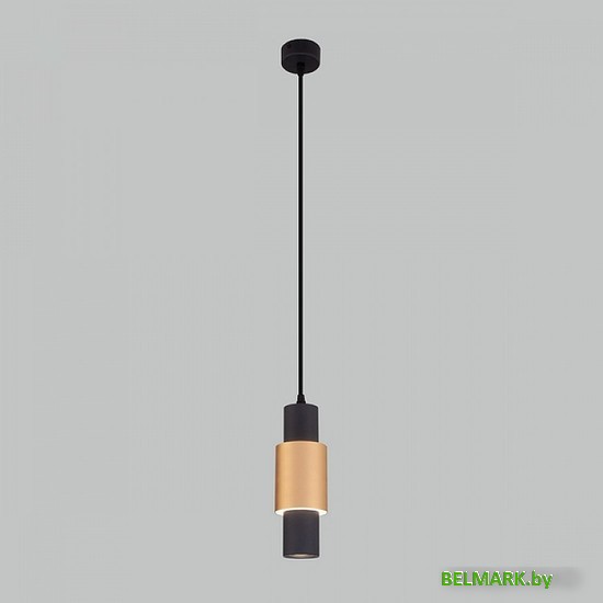 Подвесная люстра Евросвет Bento 50204/1 LED черный/матовое золото - фото