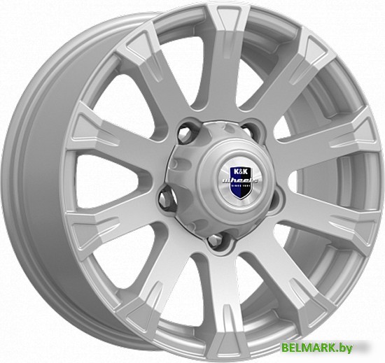 Литые диски K&K Байкал 16x7" 5x139.7мм DIA 98мм ET 35мм Сильвер - фото