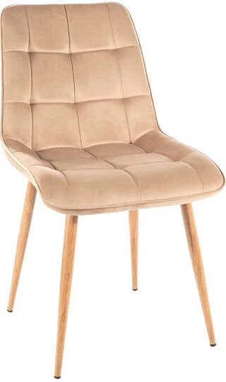 Стул Signal Chic D Velvet (bluvel бежевый/дуб) - фото