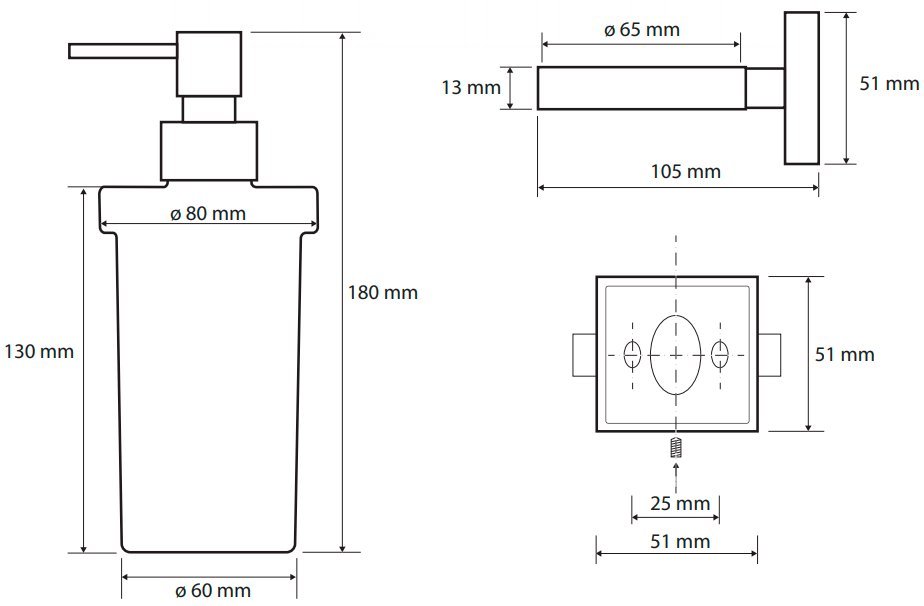Дозатор для жидкого мыла Bemeta Beta 132109017 - фото2