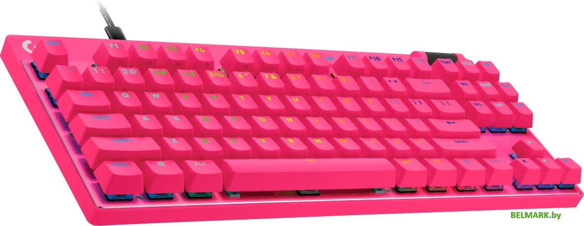 Клавиатура Logitech G Pro X TKL Rapid Analog 920-013253 (розовый, нет кириллицы) - фото2