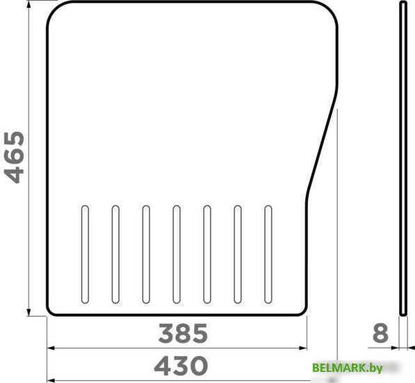 Разделочная доска на мойку Omoikiri CB-MARU-86 4999030 - фото2