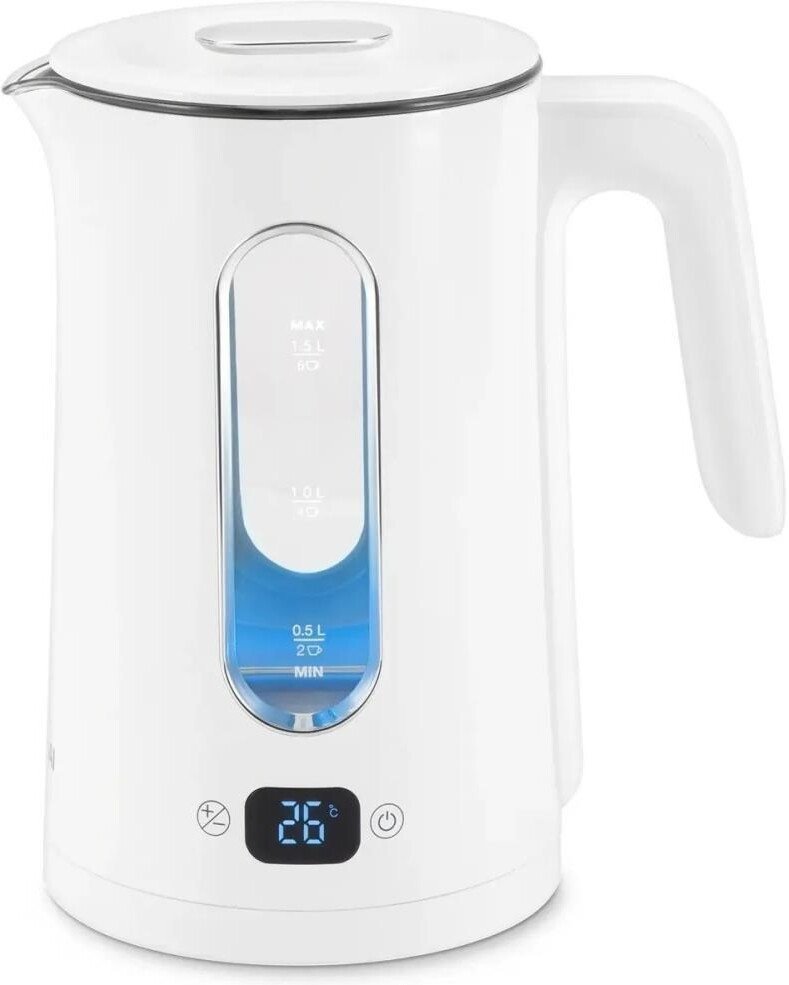 Электрический чайник Hyundai HYK-G5510 (белый/прозрачный) - фото