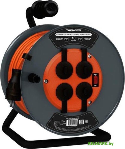 Удлинитель на катушке Tokov Electric TKP-SK40-325-Z - фото