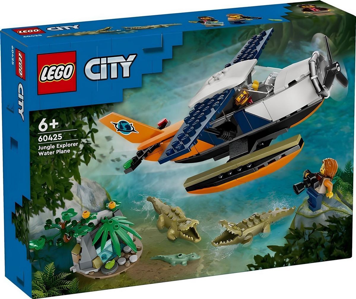 Конструктор LEGO City 60425 Исследование джунглей: Гидроплан - фото
