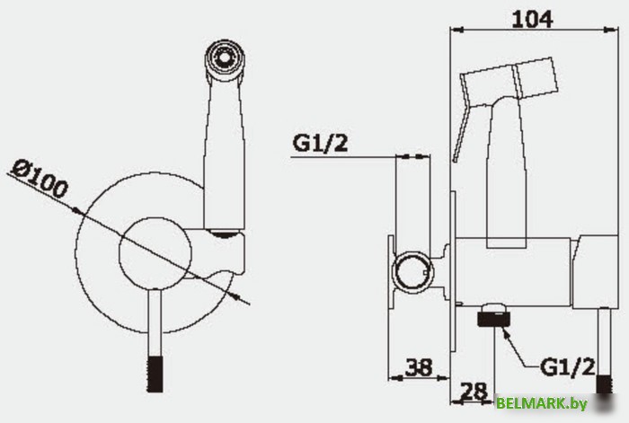 Гигиенический душ Vieir V403553-S - фото2