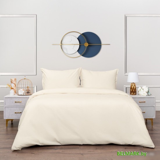 Постельное белье Siberia Home Сэнди Евро Сиб-Евро-Сэн-кр (кремовый) - фото